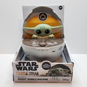 STAR WARS Mandalorian No-Spill Grogu Bubble Making Machine - Battery Operated